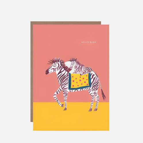 Zebra New Baby Card - HCWB303 - Uneeka