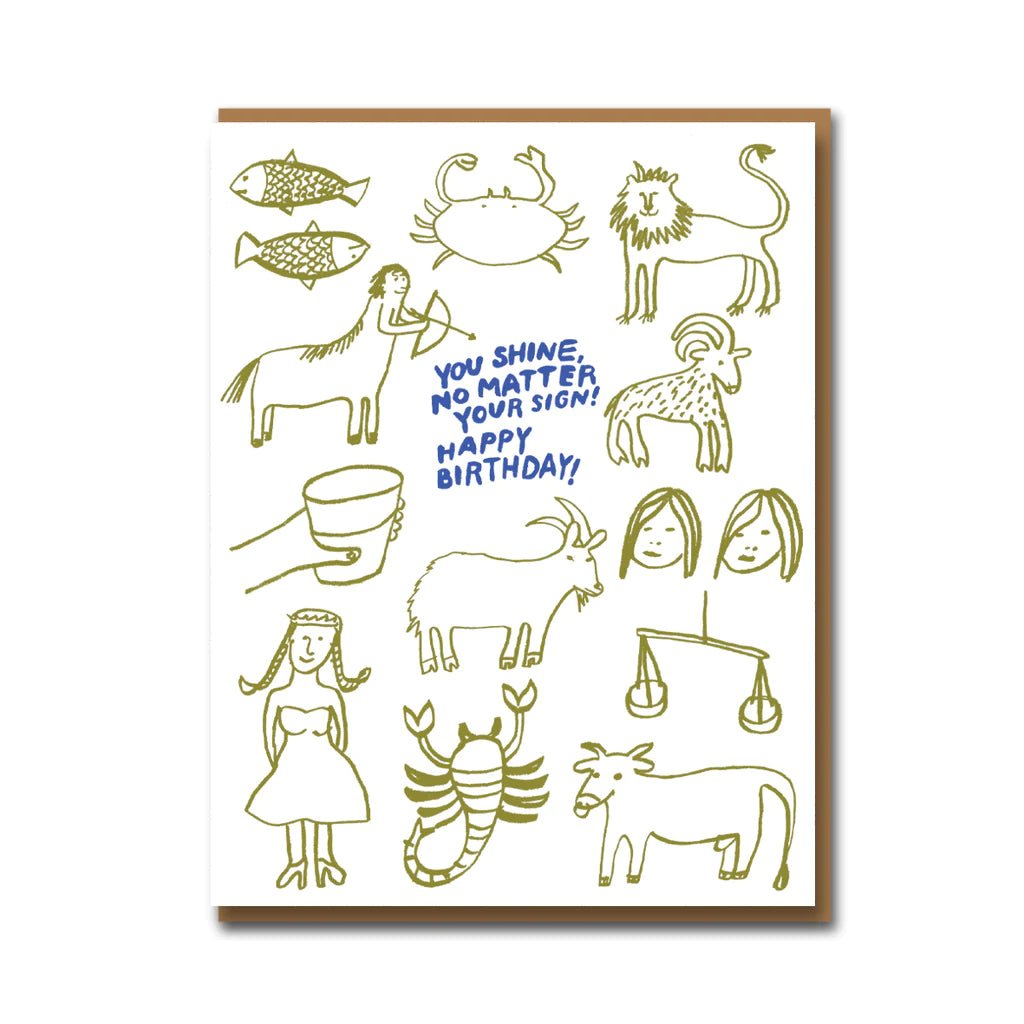 Zodiac Birthday Greetings Card* - EP0763 - Uneeka