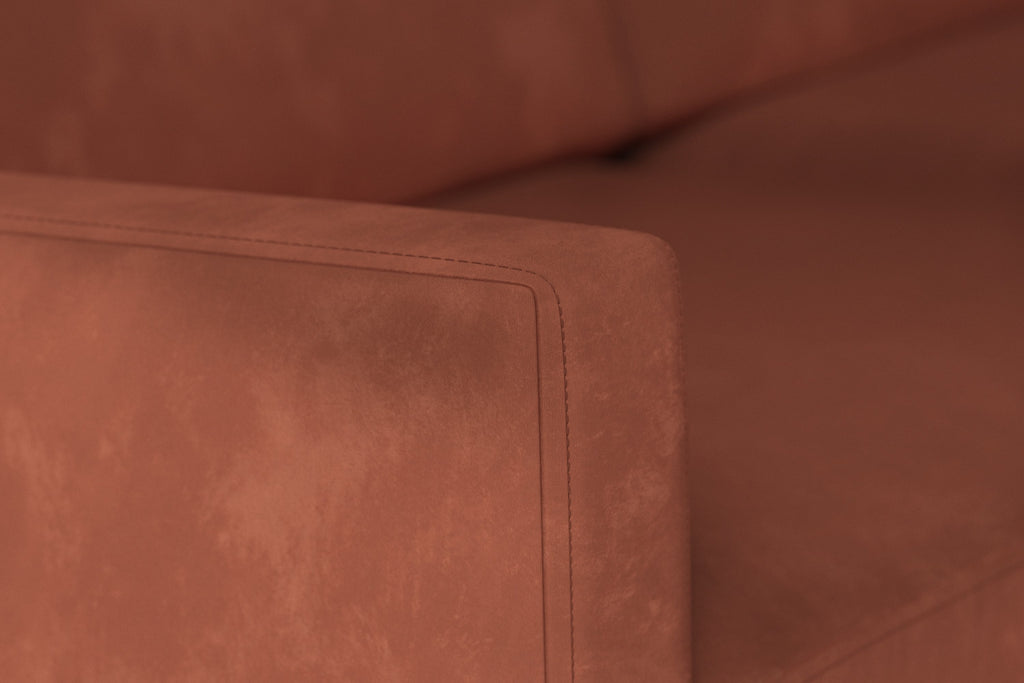 Swyft Model 01 2 Seater Sofa - Velvet Brick arm