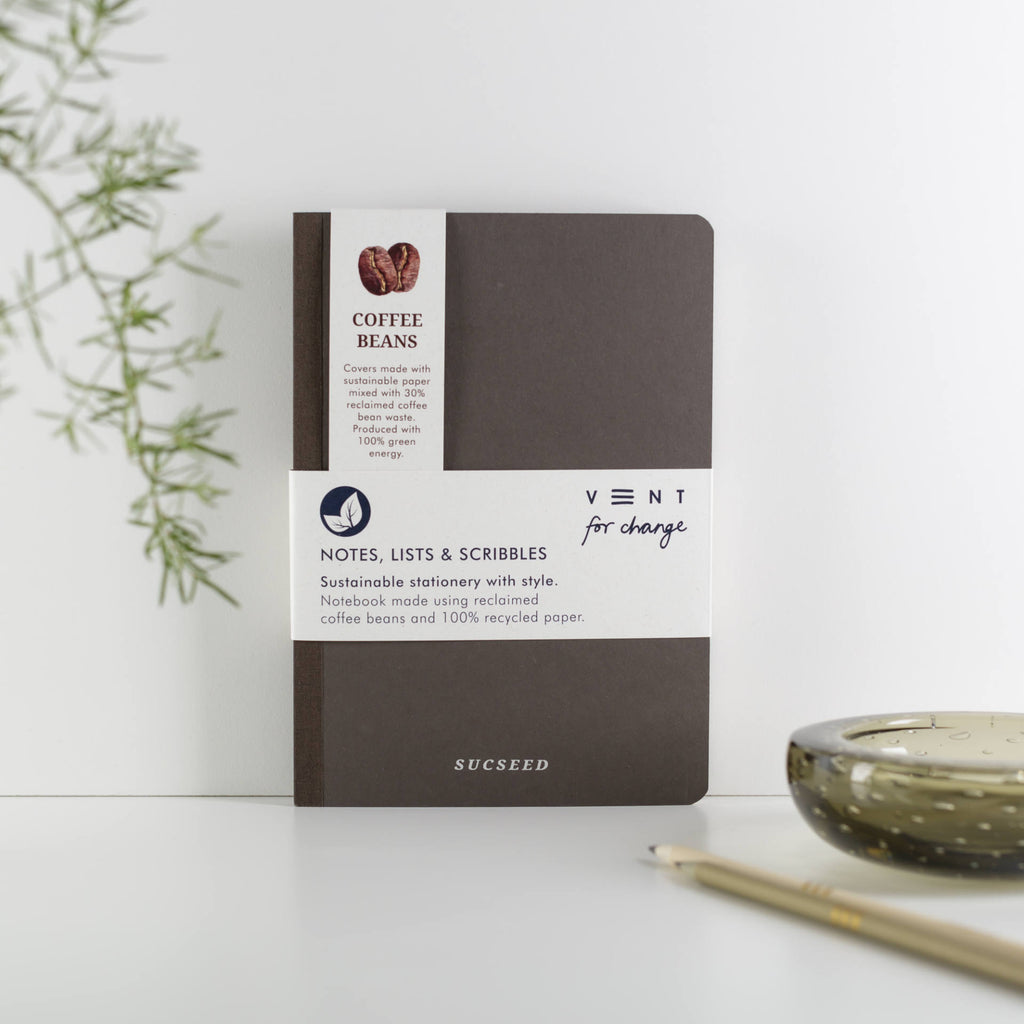 Recycled SUCSEED A5 Notebook Coffee Bean