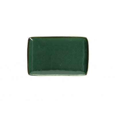 Brightly Coloured Ceramic Tray (20 x 13) Forest Green