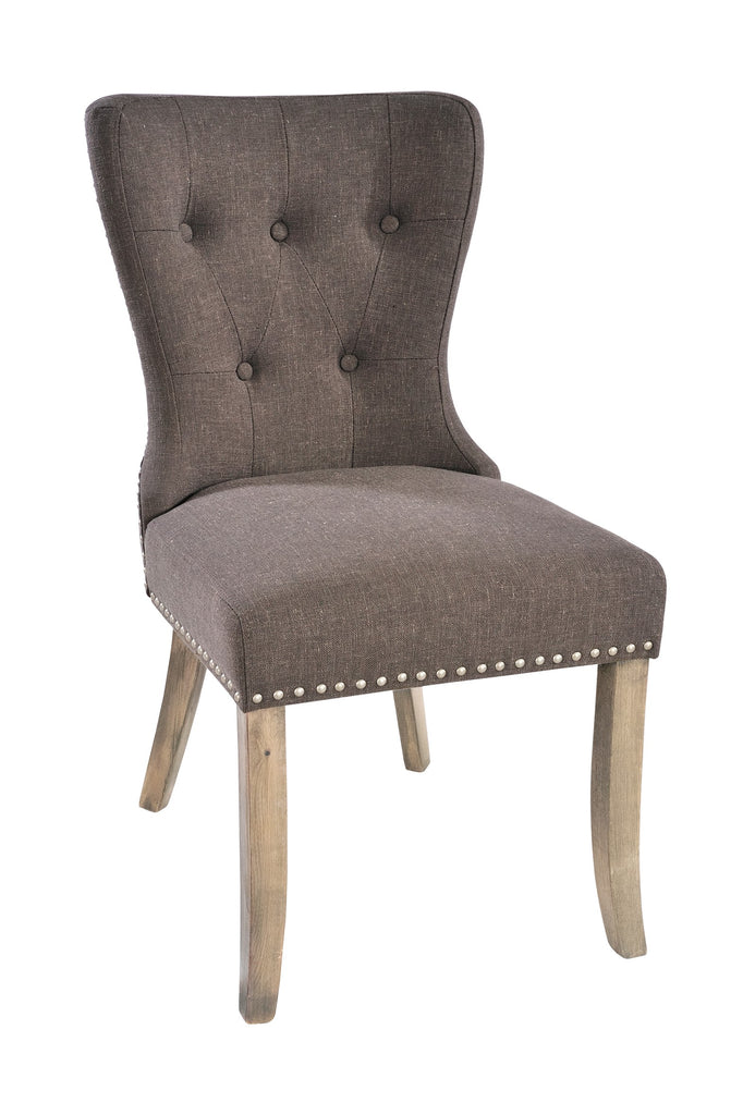 Rowico Adele Grey Upholstered & Studded Chair