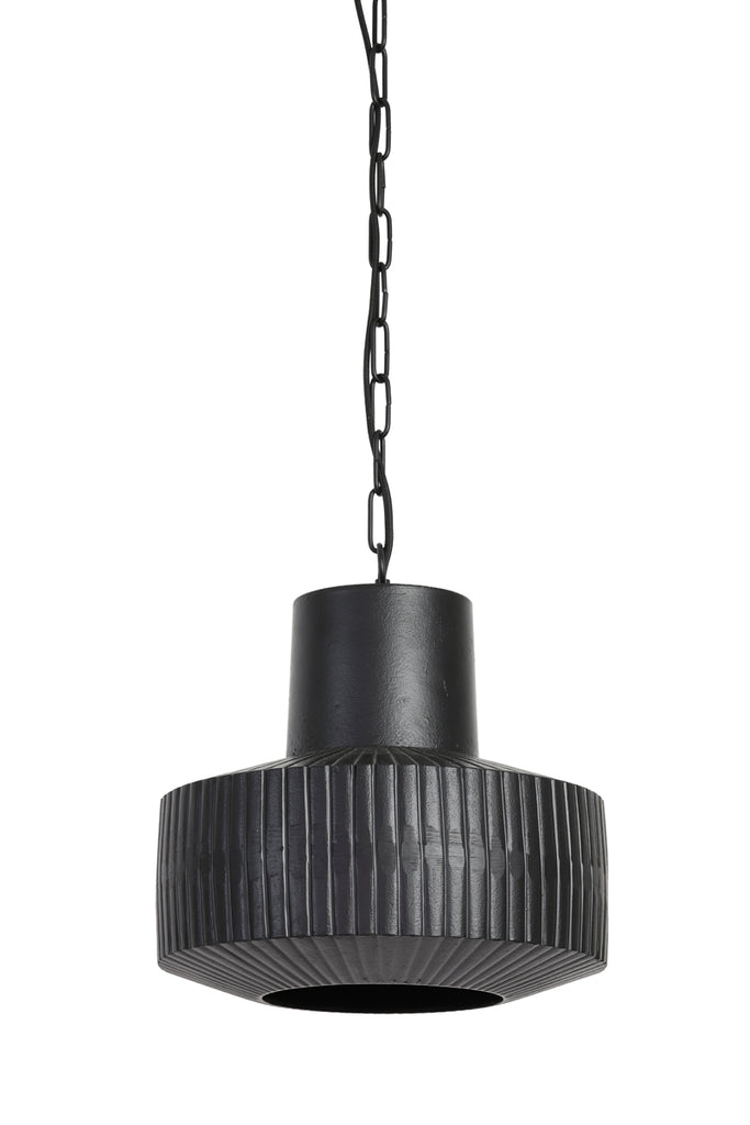 Art Deco Style Matt Black Hanging Lamp