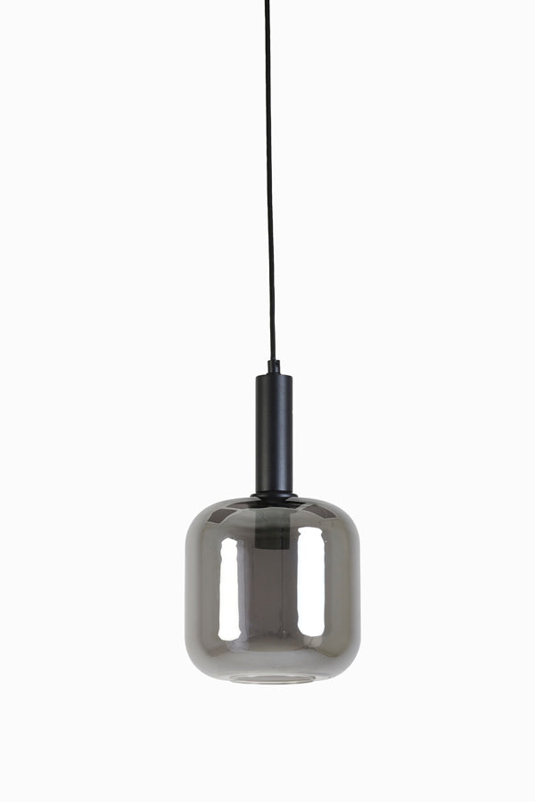 Smoked Glass Rounded Hanging Lamp