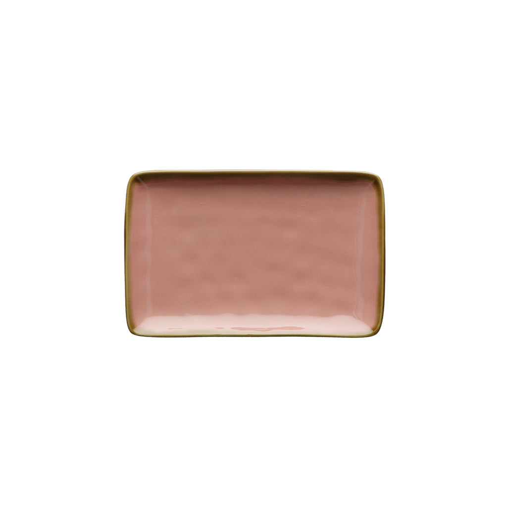 Brightly Coloured Ceramic Tray (20 x 13) Pink