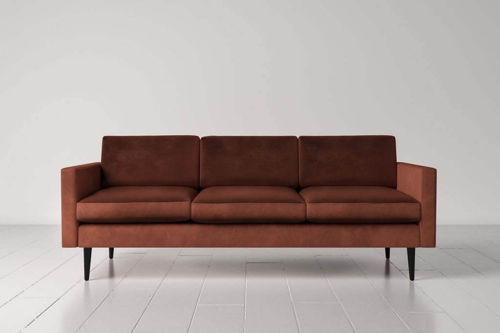 Swyft Model 01 3 Seater Sofa - Brick Velvet