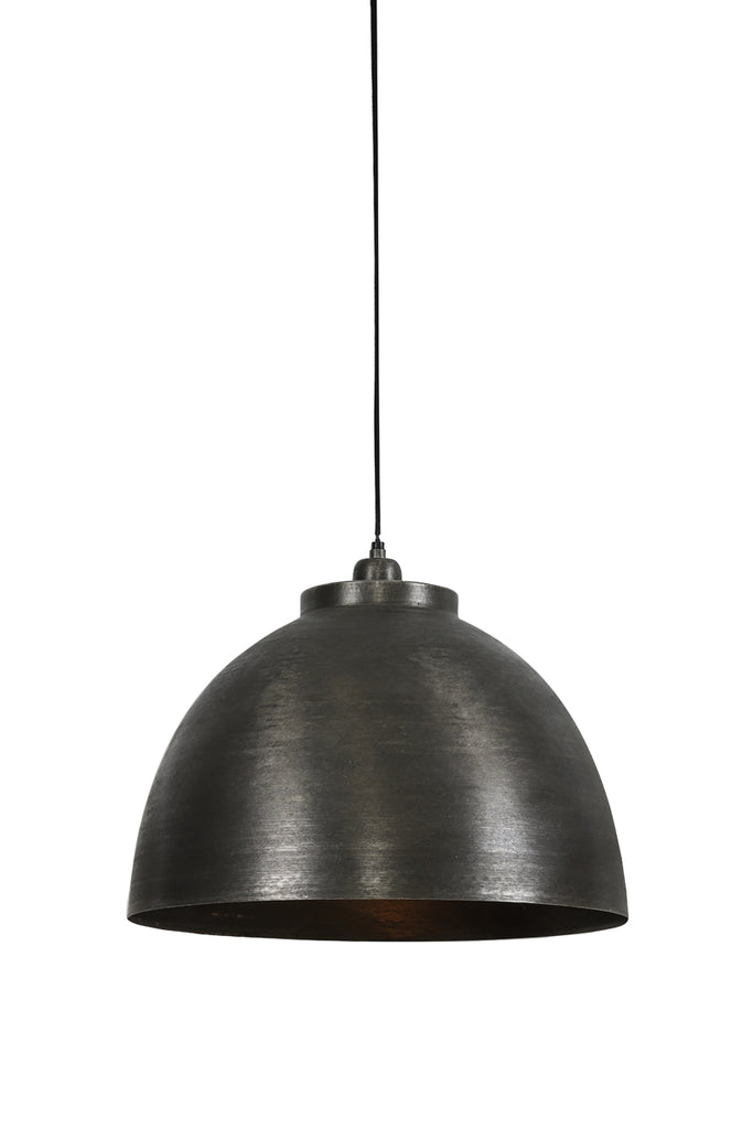 Raw nickel dome shaped lamp