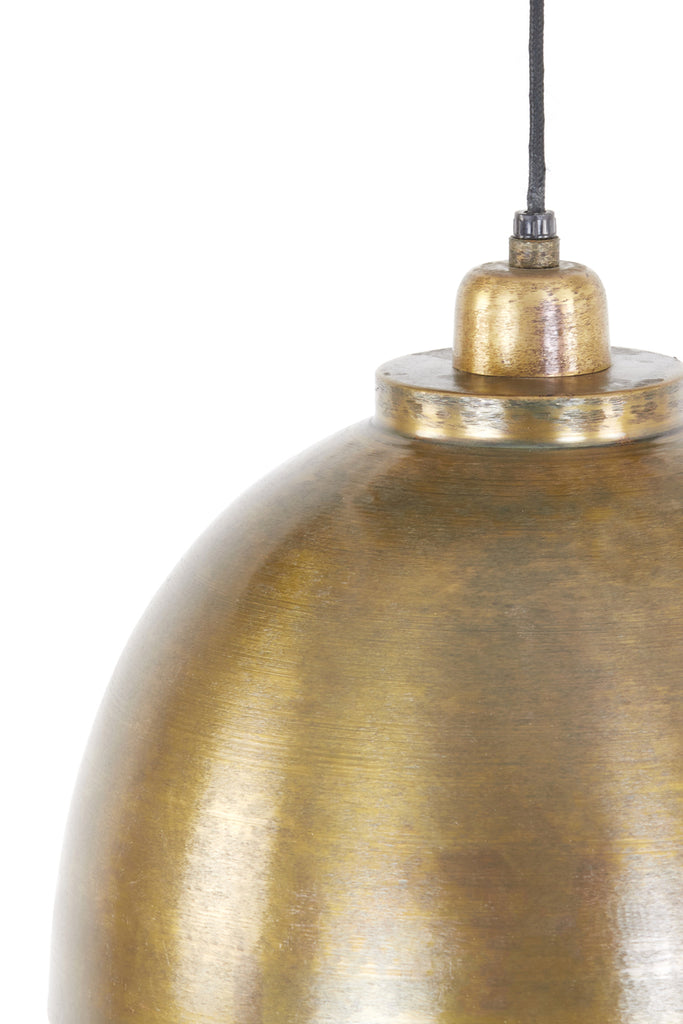 Aged bronze dome lamp