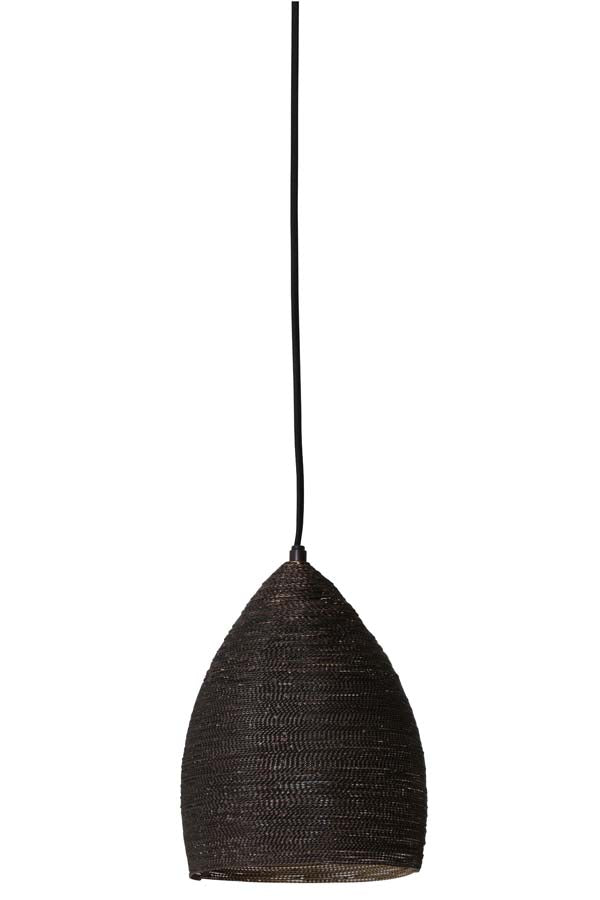 Bronze gold metal hanging lamp,  this hanging lamp is delicately crafted from metal and finished in black and gold.