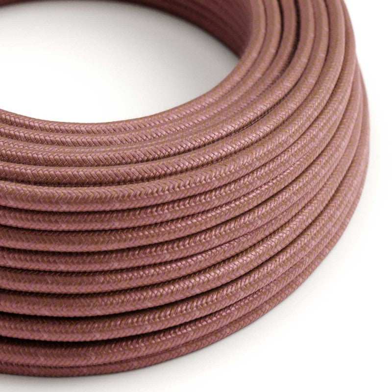 Round 3 Core Electrical Cable Covered with Cotton in Pastel Magenta*
