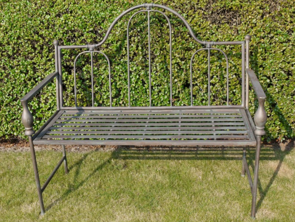 Antique Style Metal Bench