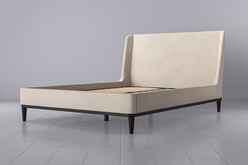 Swyft Bed 02 Double - Alabaster Suede
