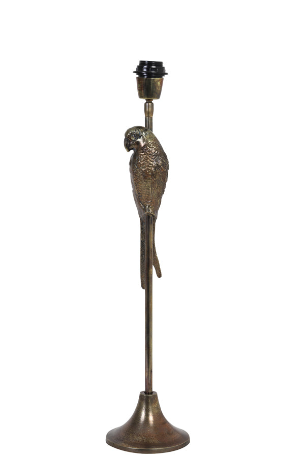 Antique Bronze Parrot Lamp Base