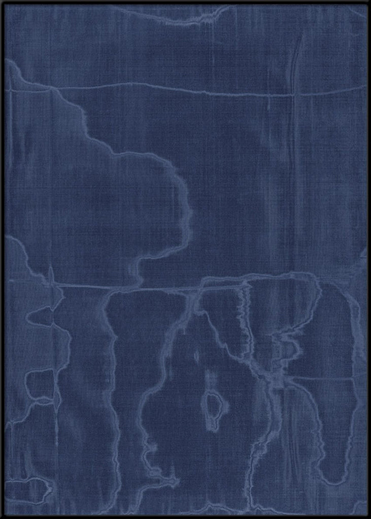 Blue Book Cover Framed Print in Black Frame