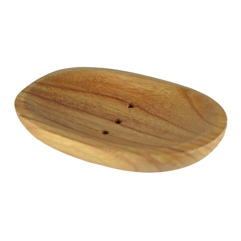 Curved Jempinis Wood Soap Dish