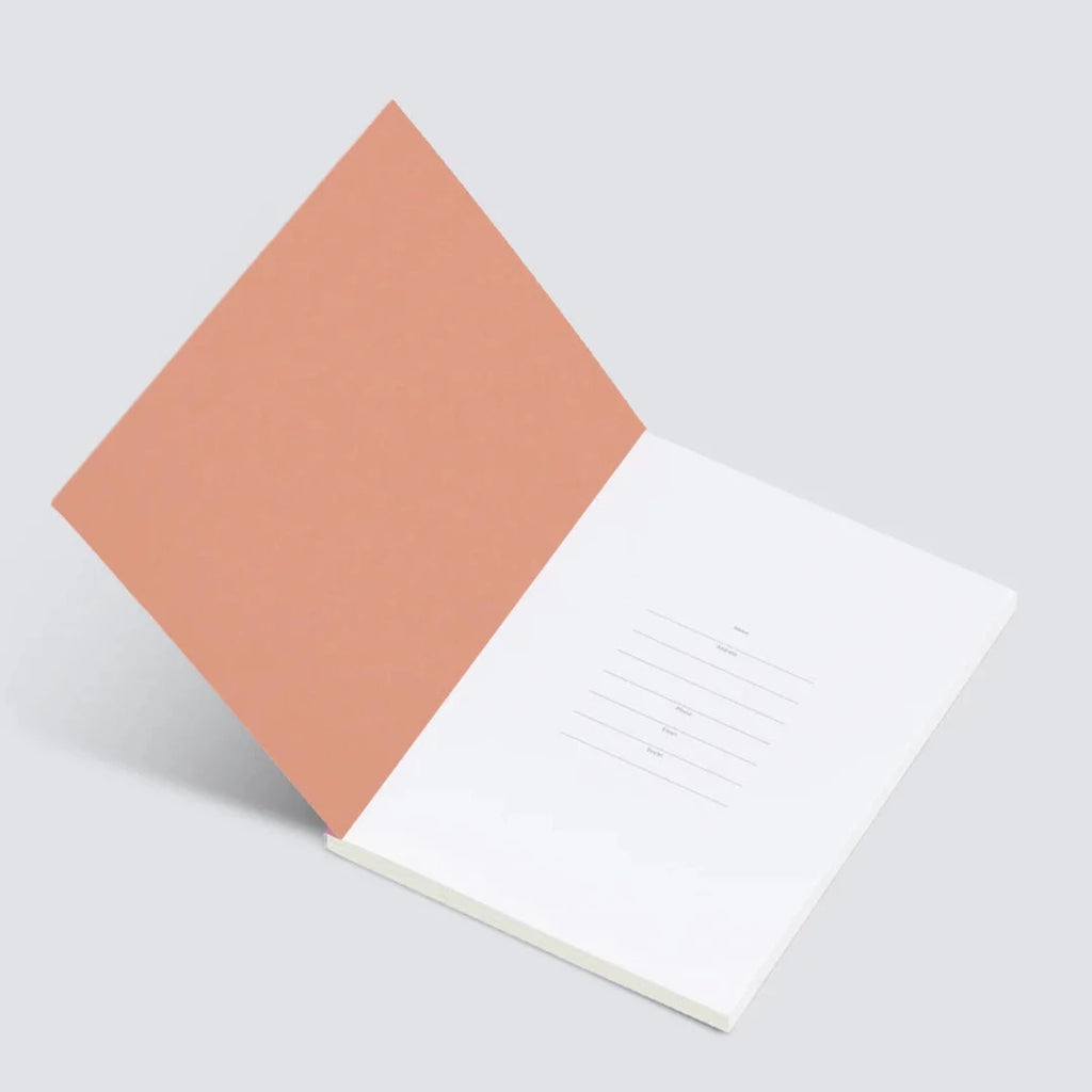 Abstract Shapes Lay Flat Notebook