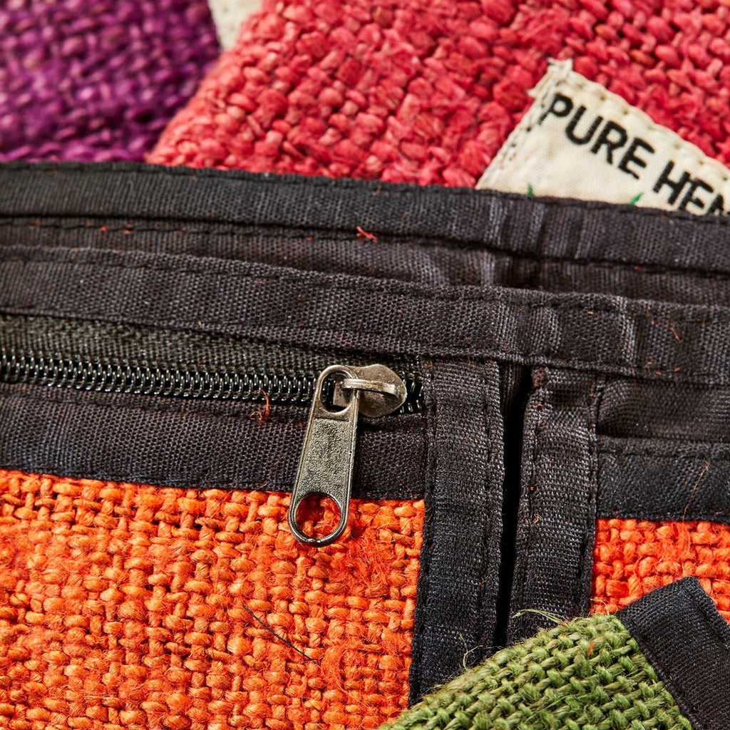 Assorted Colour Bi-fold Hemp Wallet