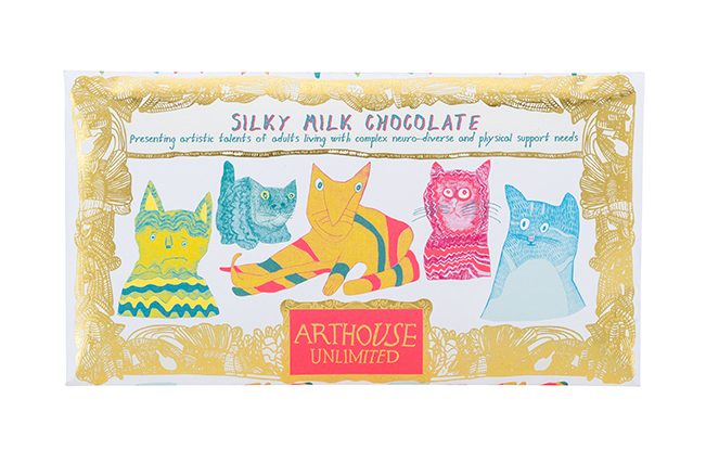 Miaow for Now Silky Milk Chocolate Arthouse Unlimited Charity