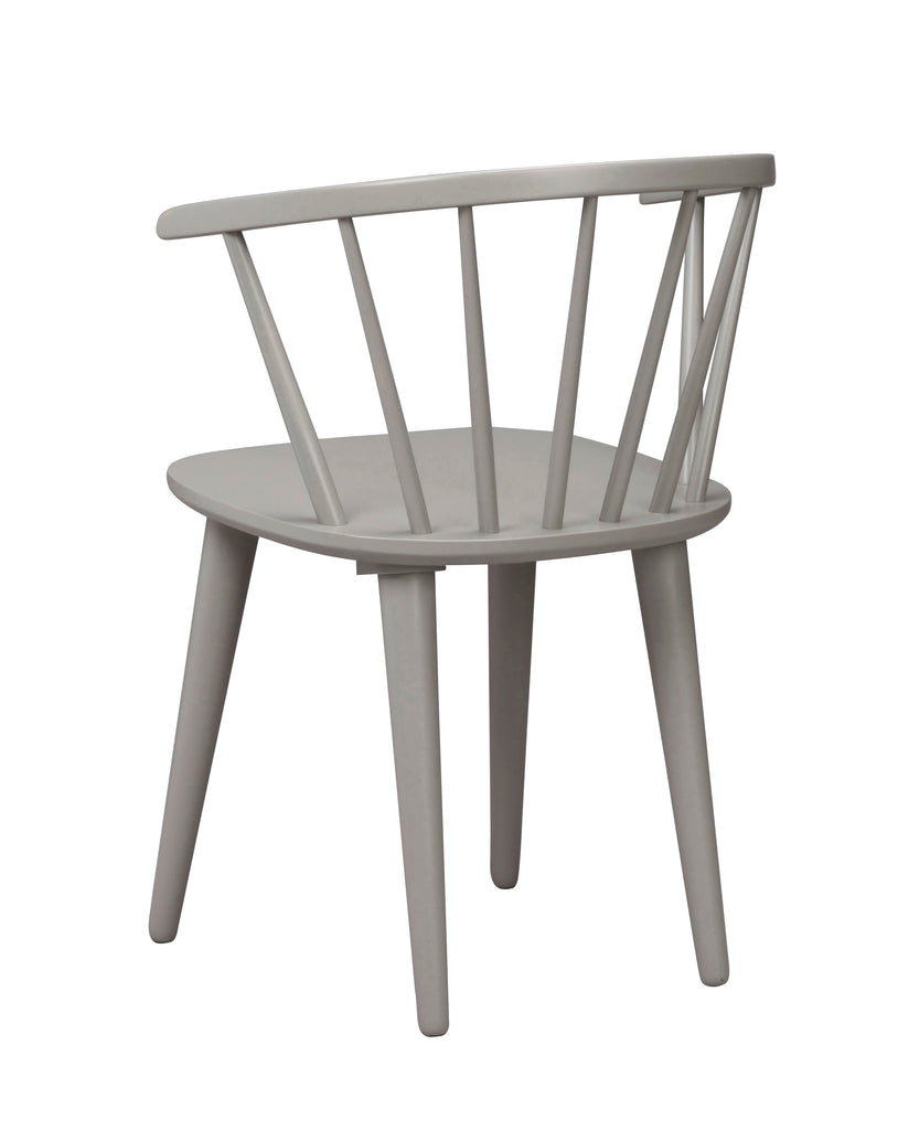 Rowico Stick Back Wooden Scandi Carmen Chair Grey