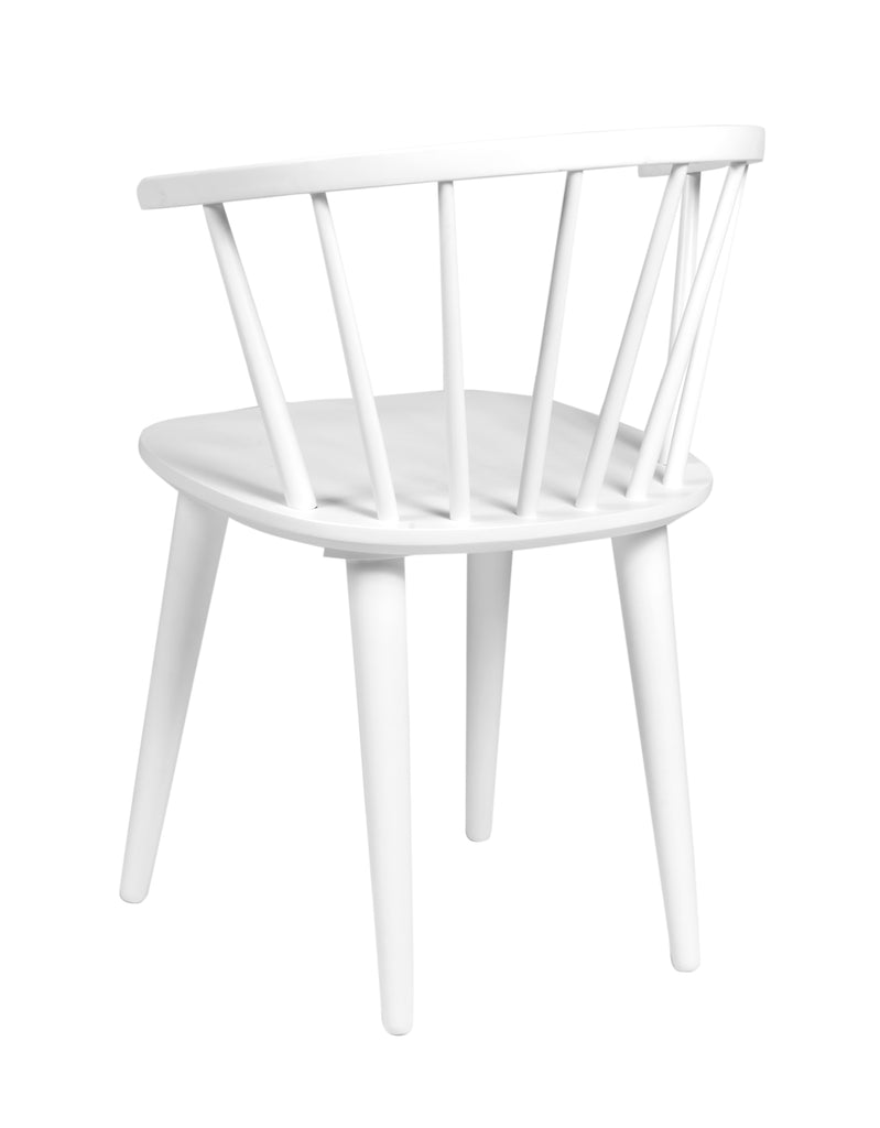 Rowico Stick Back Wooden Scandi Carmen Chair White