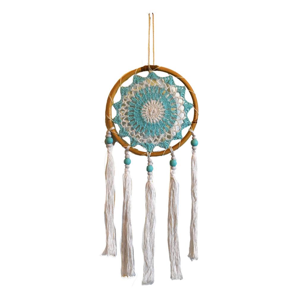 Dreamcatcher on Bamboo Frame Turquoise