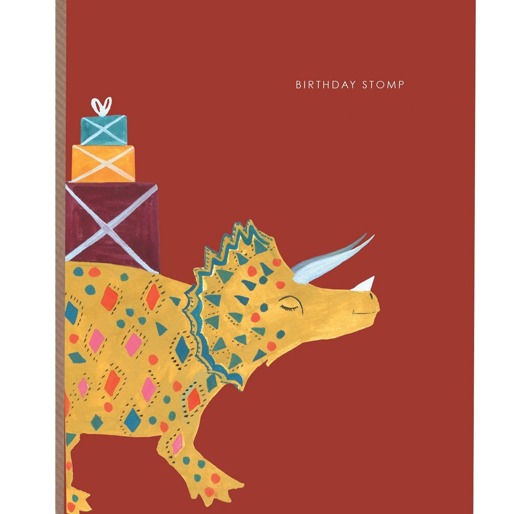 Birthday Stomp Dino Card