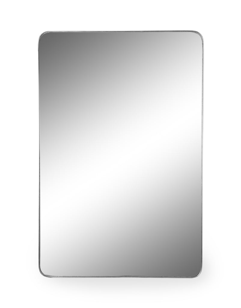 Classic curved silver mirror