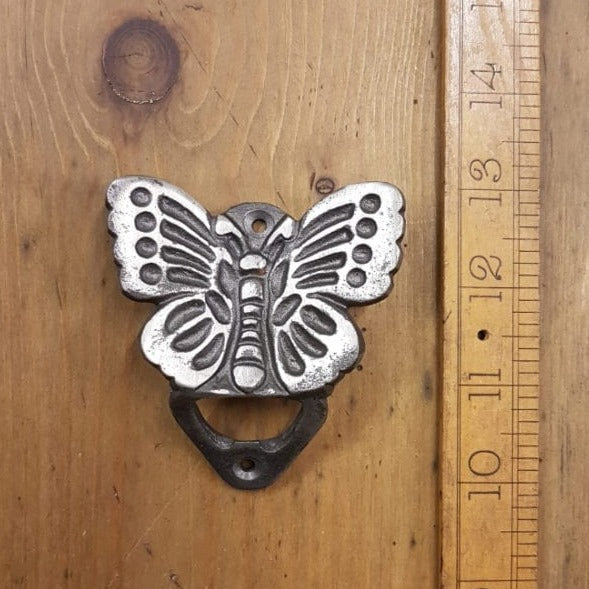 Antique Iron Wall Mounted BUTTERFLY Bottle Opener