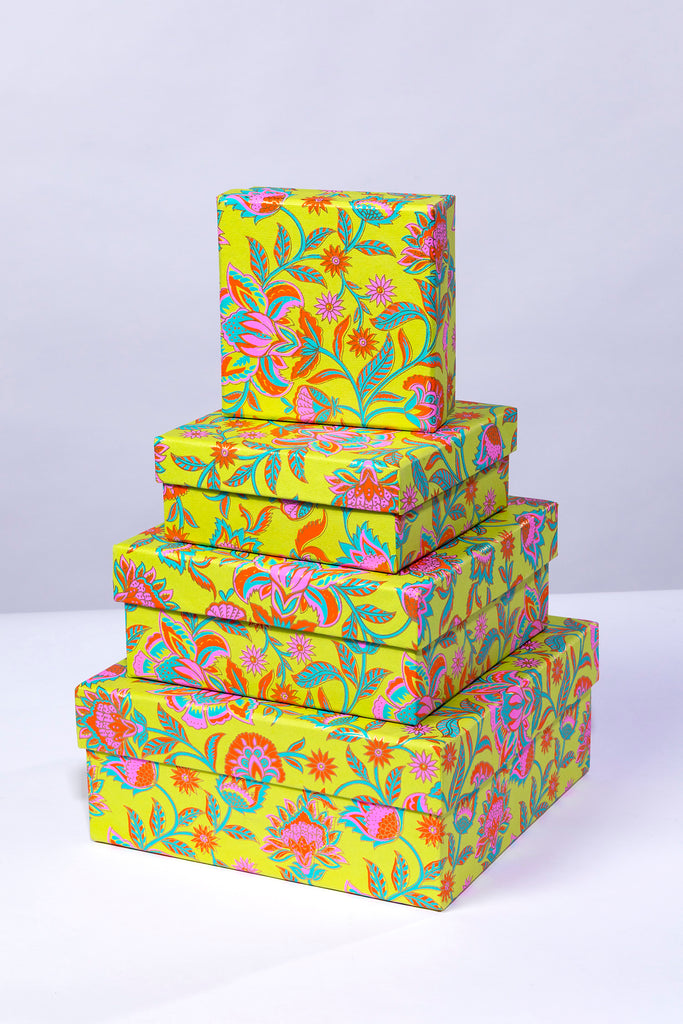 Floral Twist Gift Box Small Medium Large Extra Large  Lime