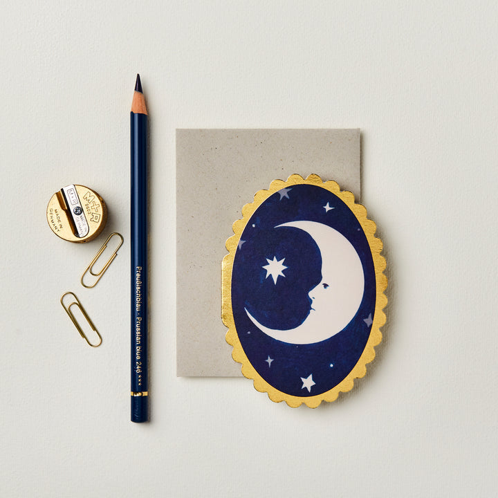 Mini Oval Moon Card