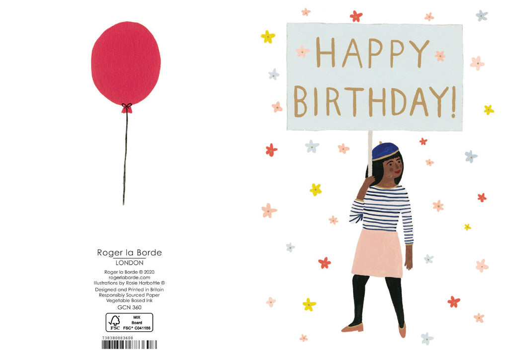 Happy Birthday Banner Mini Card