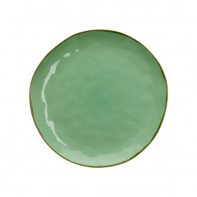 Brightly Coloured Ceramic Dinner Plate Tiffany Green