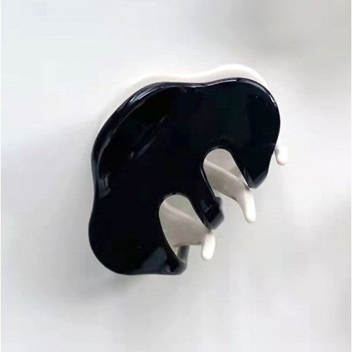 Colourful Resin Hair Claws Black Ivory
