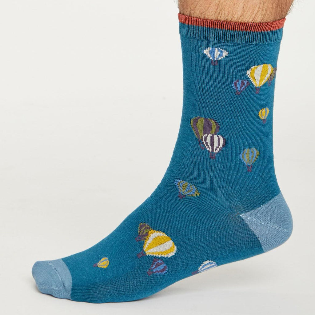 Hot Air Balloon Explorer Bamboo Socks