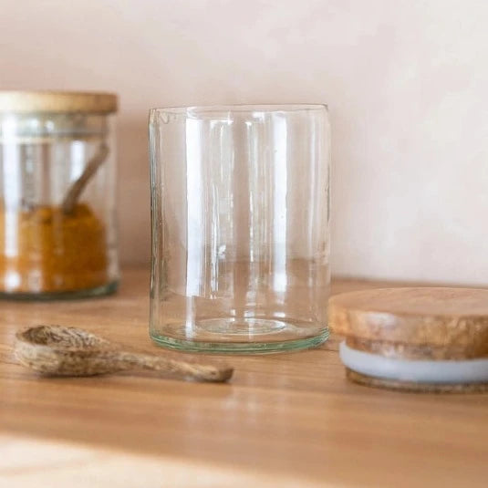 Izaan Clear Glass Spice Jar
