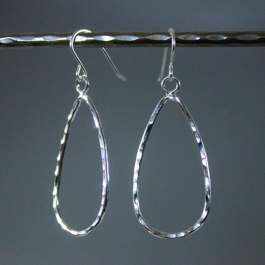 Wire Teardrops On Earrings Hooks
