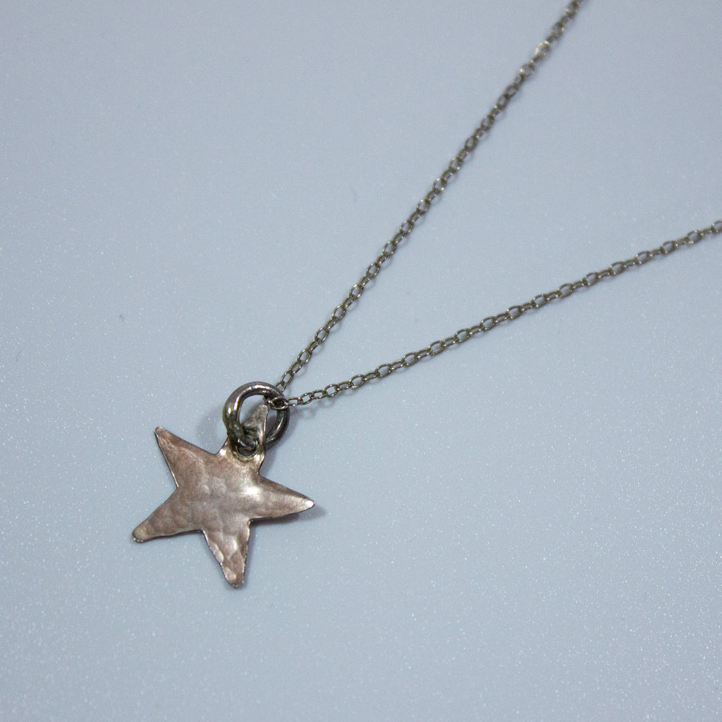 Star Sterling Silver 16" Charm Necklace