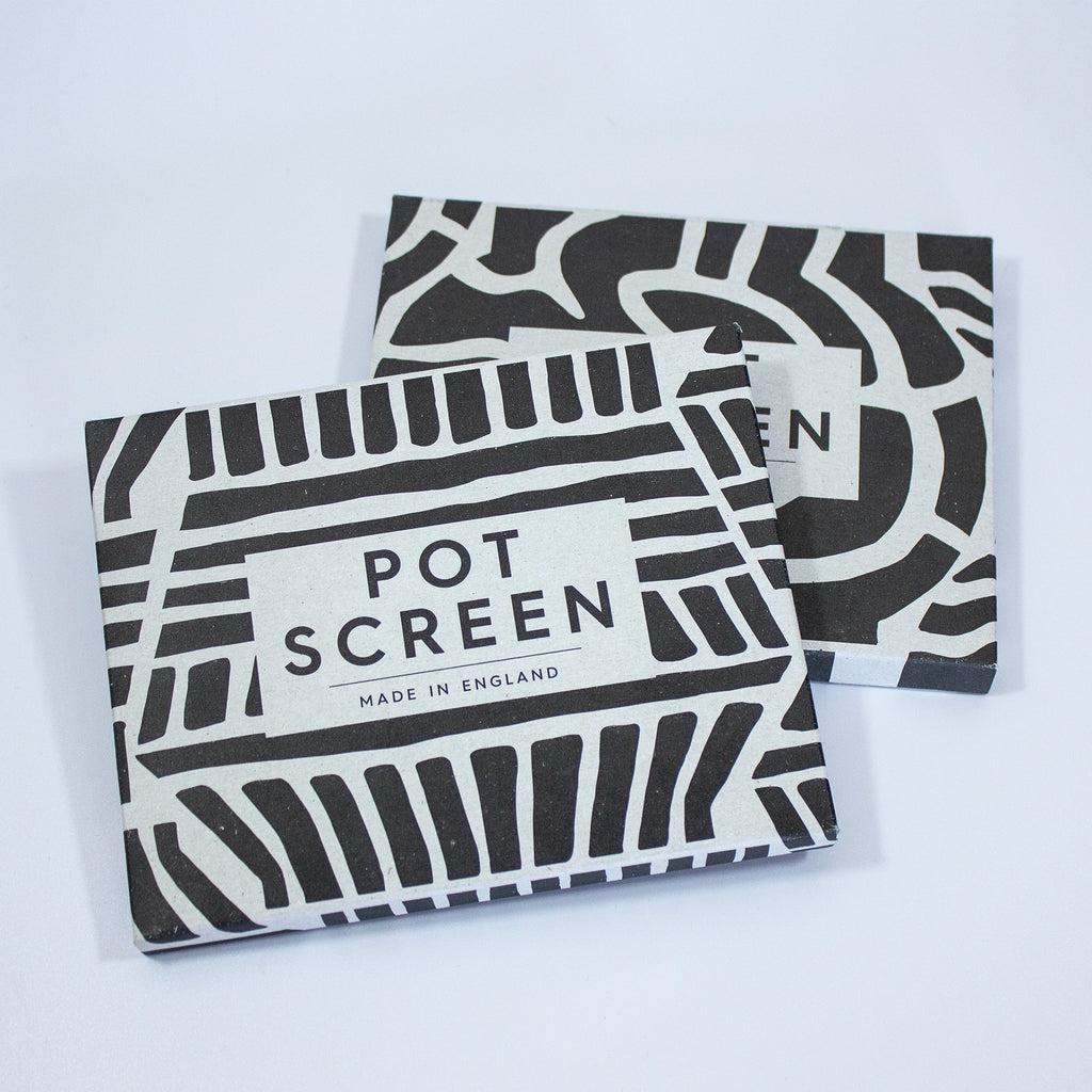 Black & White Pot Screen Packaging