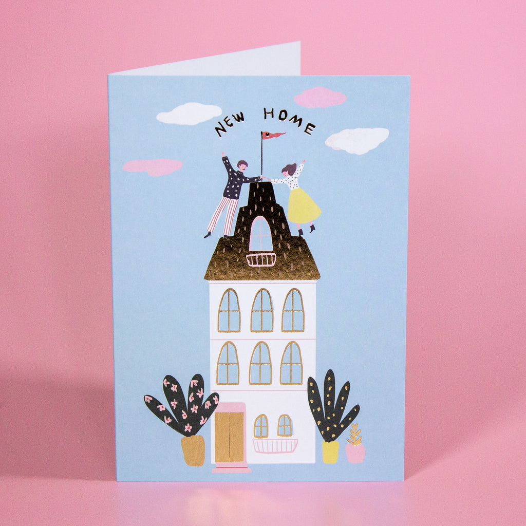 New Home Rooftop Greetings Card