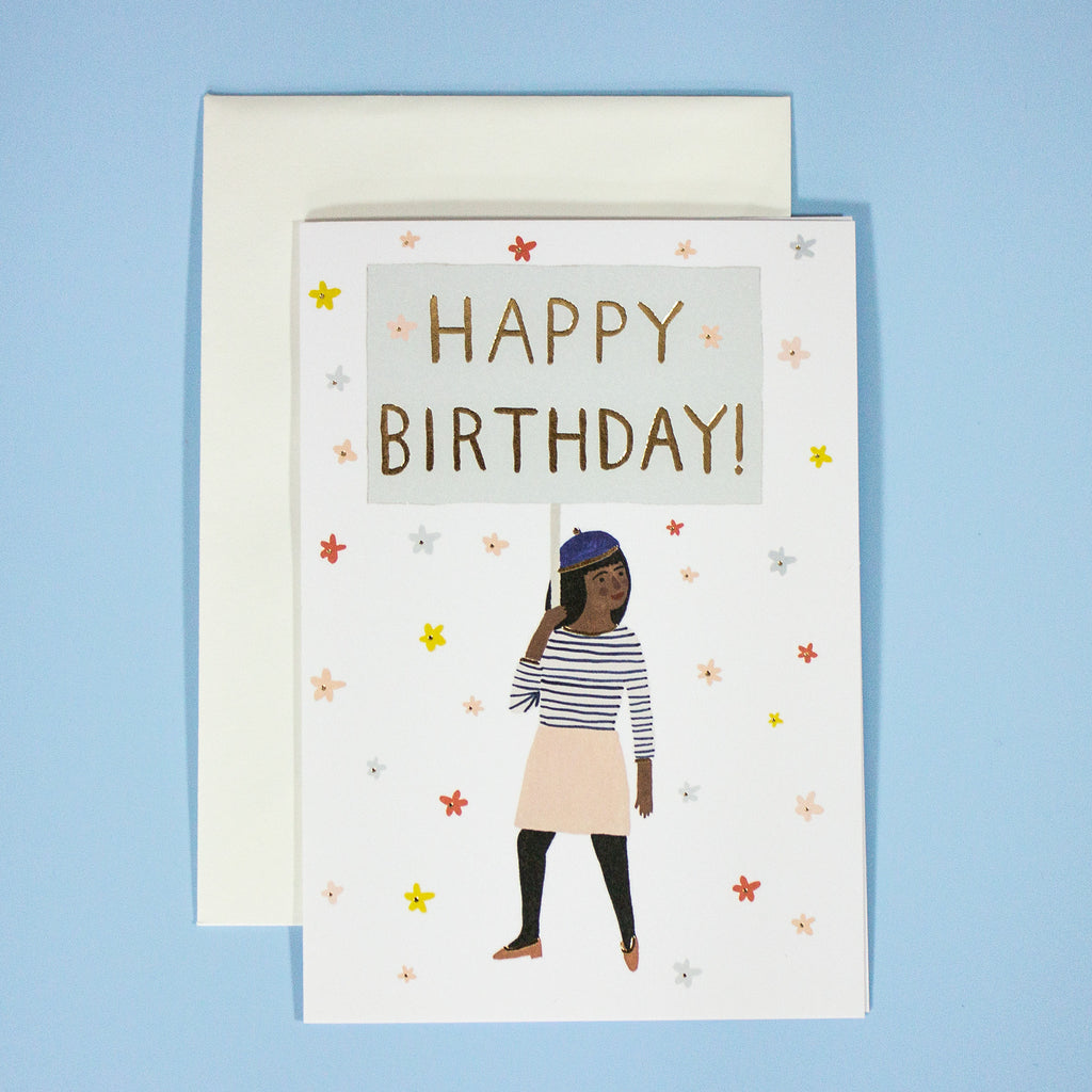 Happy Birthday Banner Mini Card