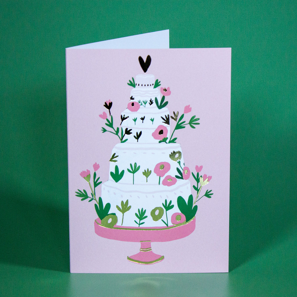 Wedding Cake Greetings Card