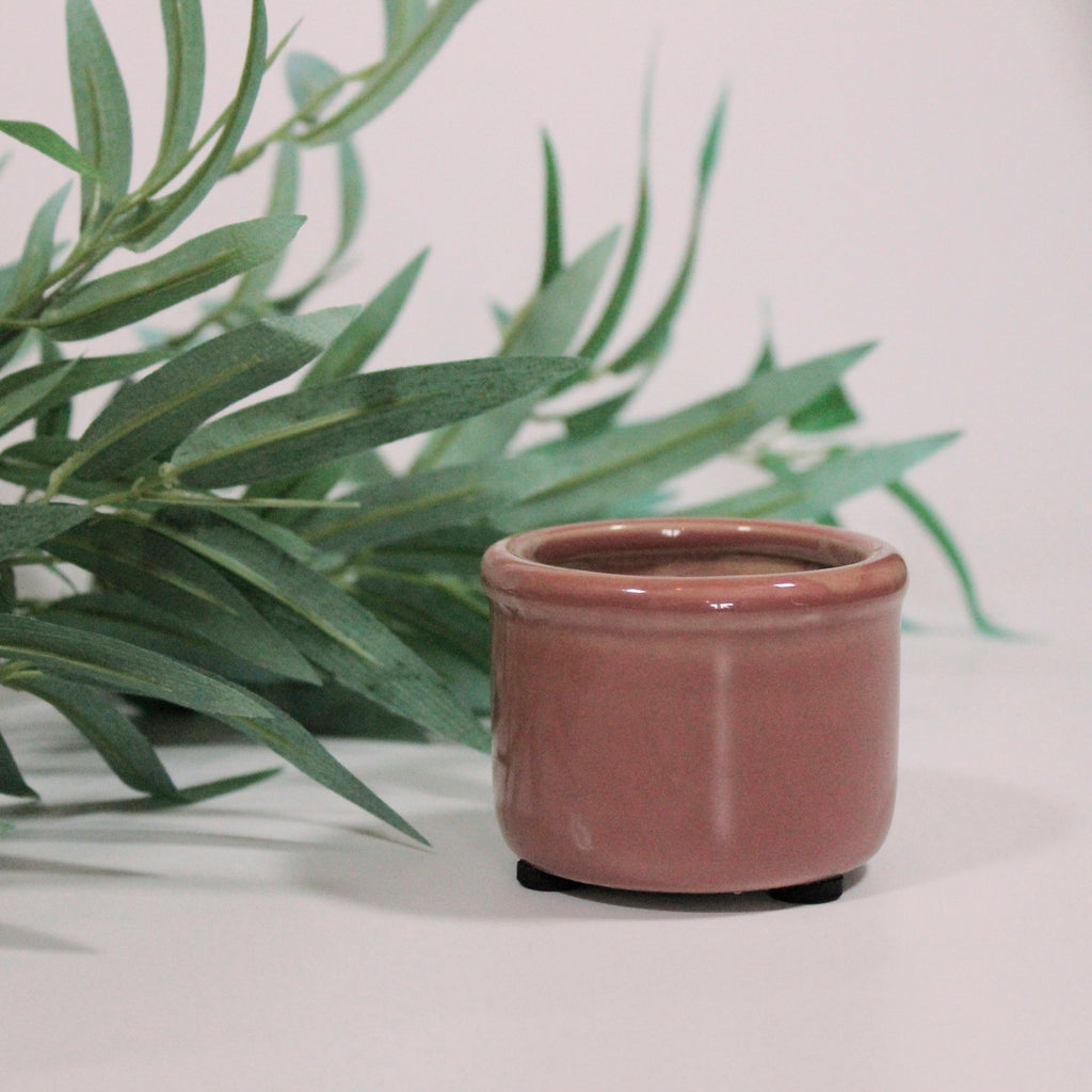 Sunset Hilda Mini Pot with Crackled Surface