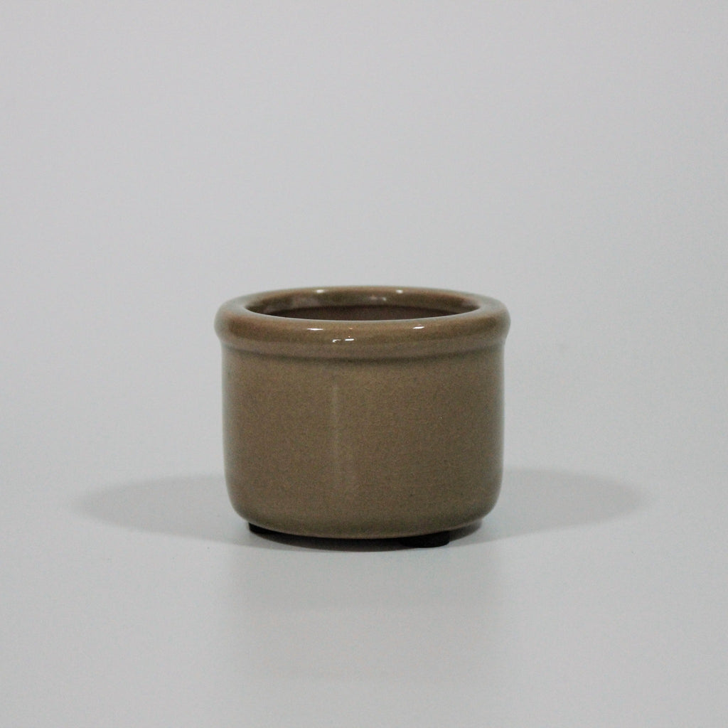 Clay Hilda Mini Pot with Crackled Surface