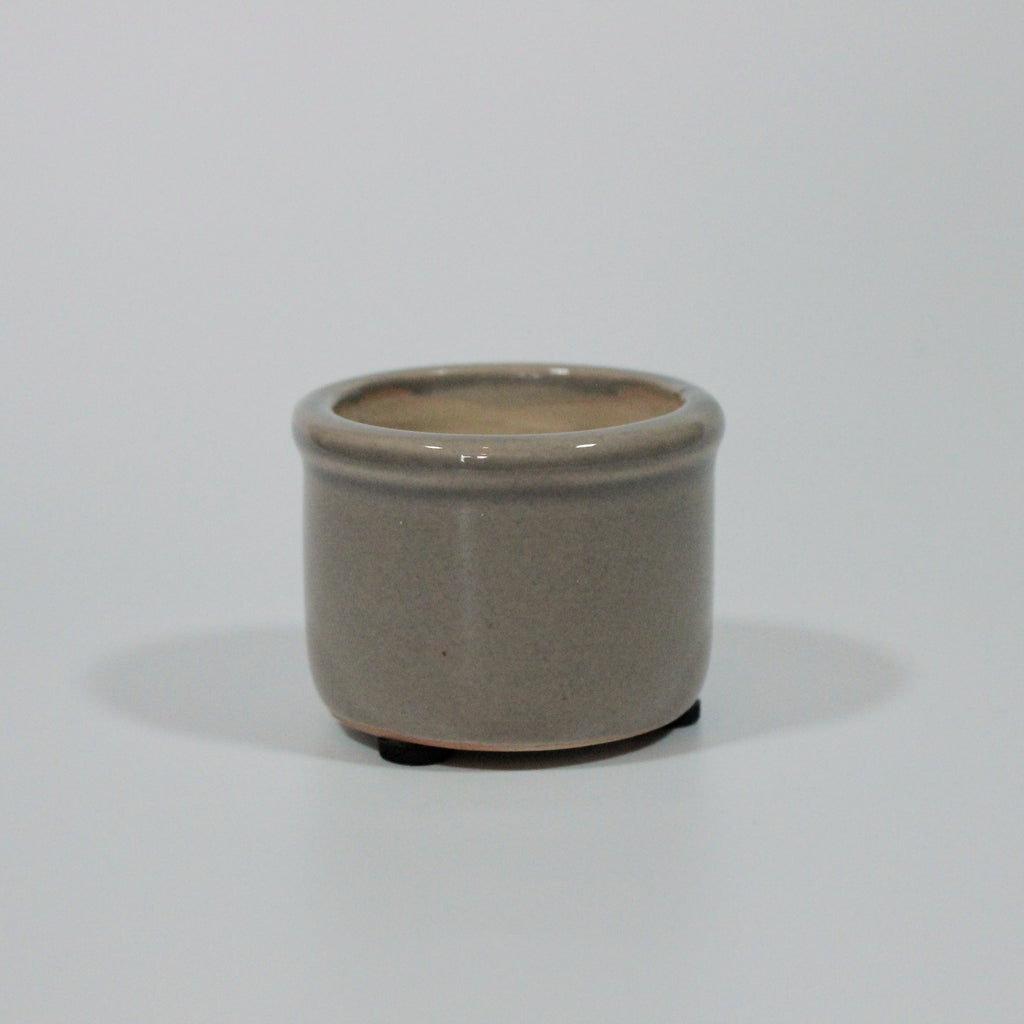 Sand Hilda Mini Pot with Crackled Surface