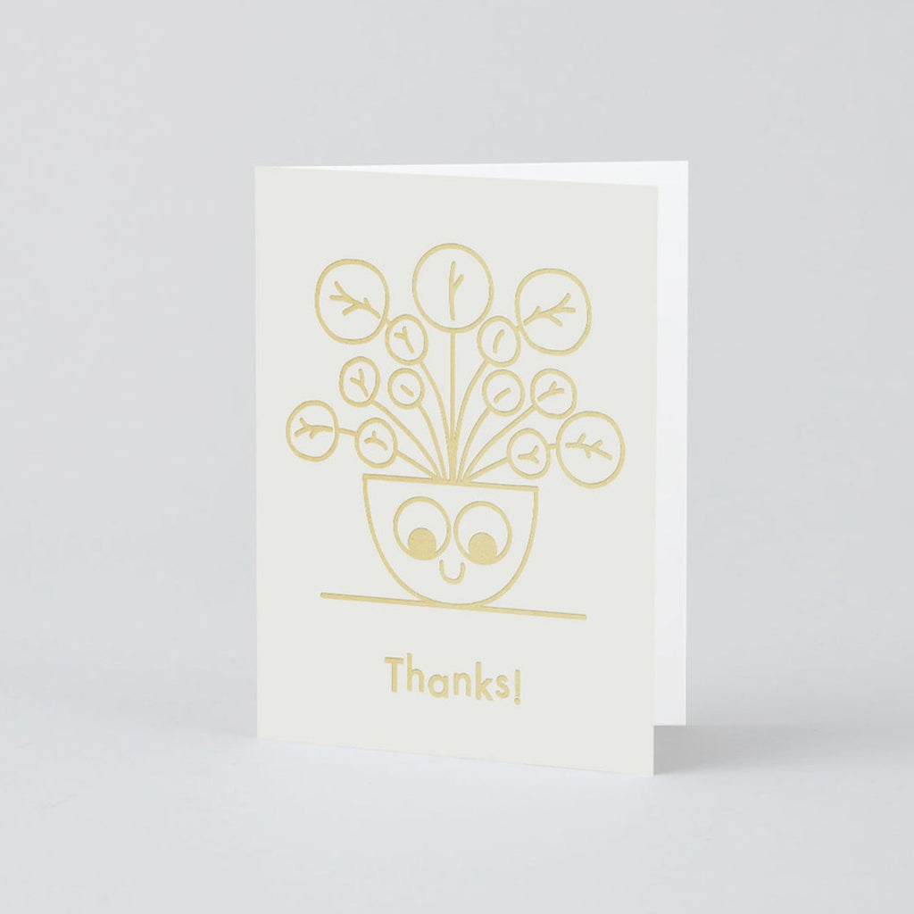 Thanks Plant Mini Greetings Card