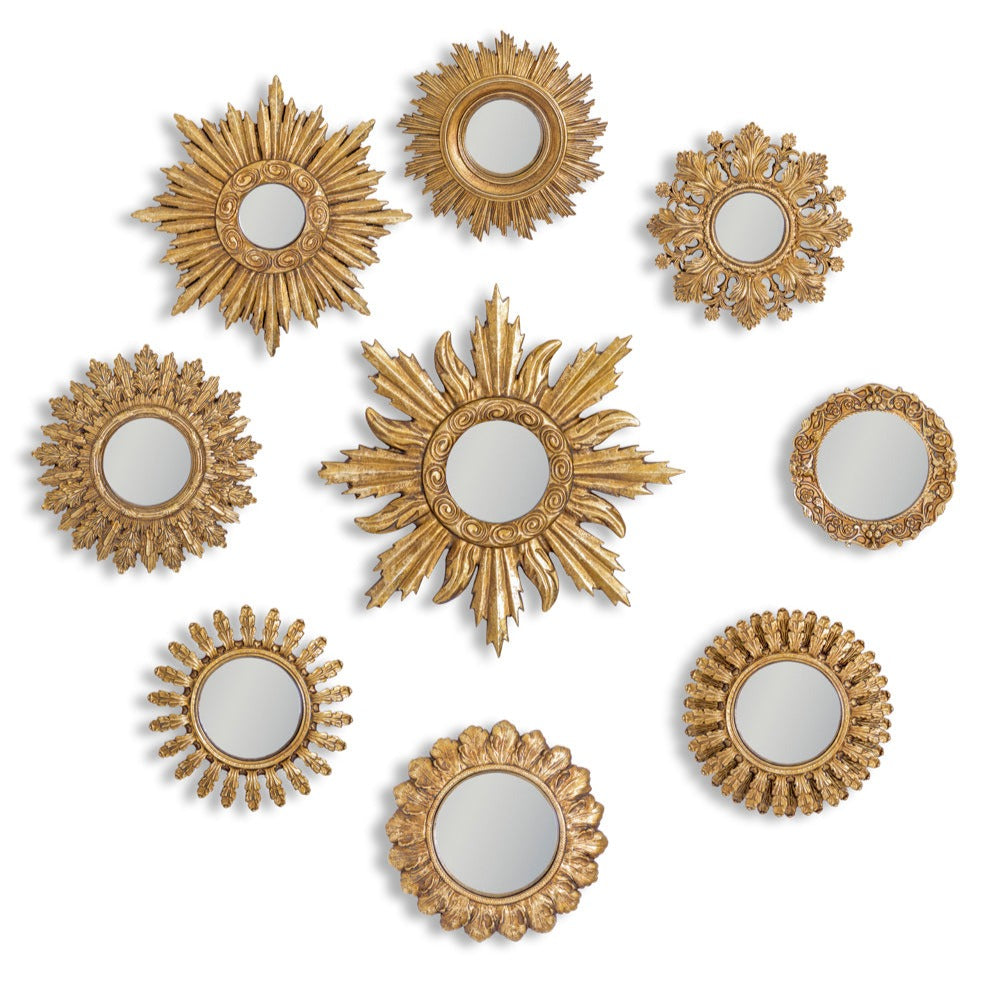 All variants of Ornate Gold Framed Mirrors 