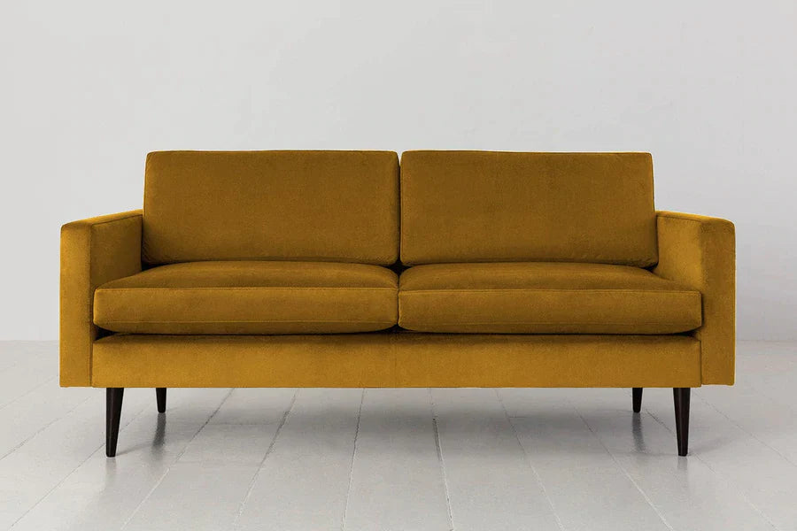Swyft Model 01 2 Seater Sofa - Velvet Mustard