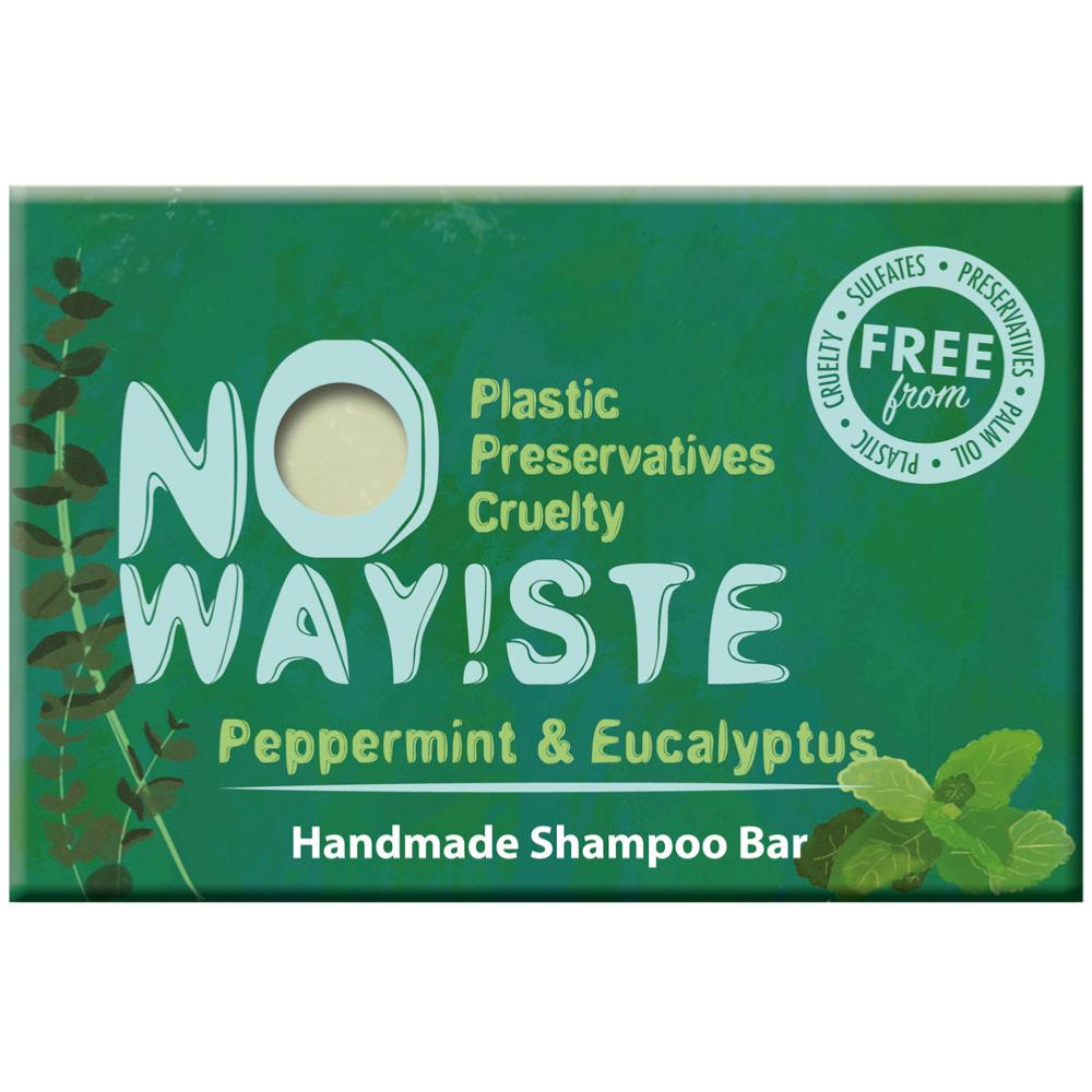 NO WAY!STE Solid Shampoo Bar- Peppermint & Eucalyptus