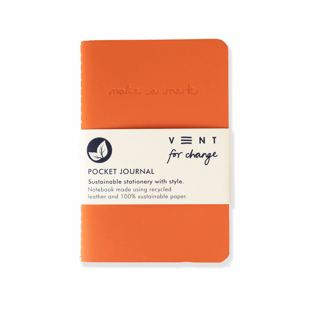 'Make a Mark' Pocket Journal Orange