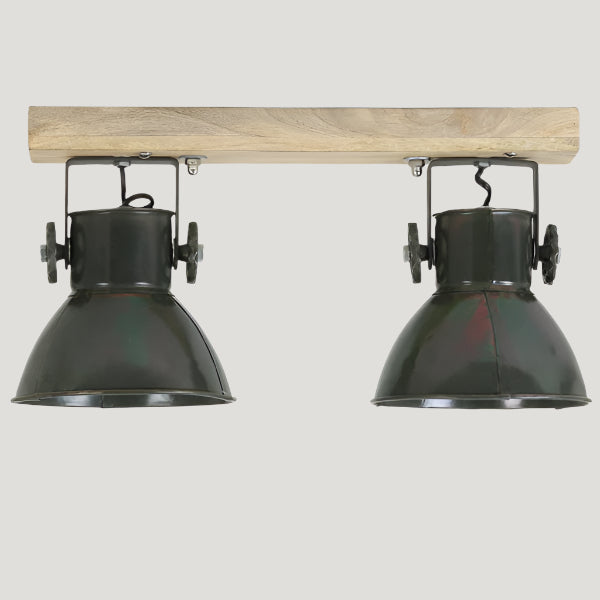 Pair of Industrial Militarian Green Metal Spot Lights* 2906976 - Uneeka